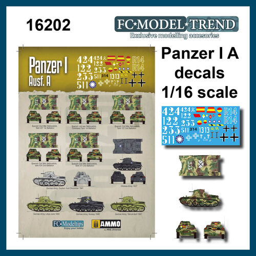 16202 Panzer I, Ausf. A. Calcas escala 1/16