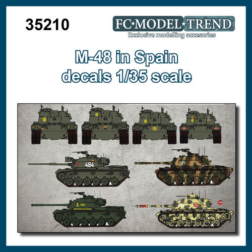 35210 M48 in Spain, 1/35 decals