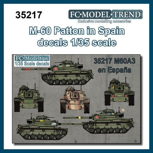 35217 M60 en Espaa, calcas escala 1/35