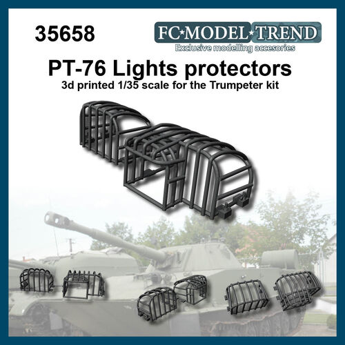 35658 PT-76 protecciones de faros, escala 1/35