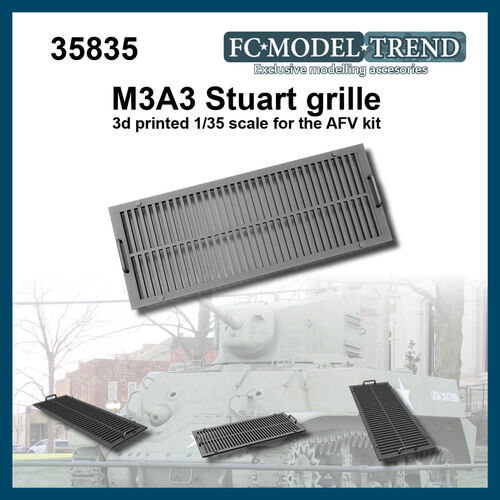 35835 M3A3 Stuart grille, 1/35 scale