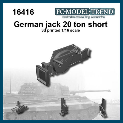 16416 German 20 ton jack short, 1/16 scale
