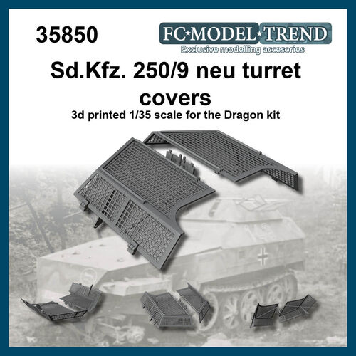 35850 Sd.Kfz. 250/9 turret hatches, 1/35 scale