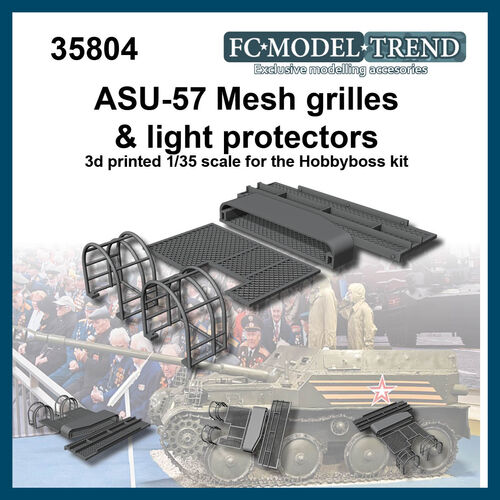 35804 ASU-57 mesh grilles, 1/35 scale