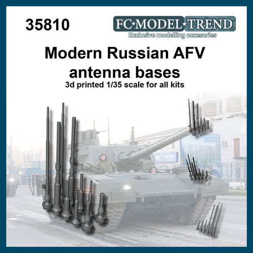 35810 Modern Russia AFV antenna bases, 1/35 scale.