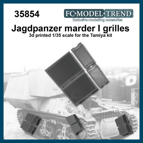 35854 Jagdpanzer marder I, grilles, 1/35 scale.