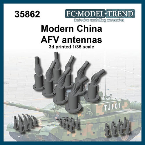 35862 Modern Chinese AFV antennas, 1/35 scale.