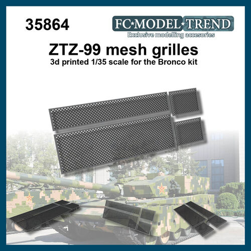 35864 ZTZ-99 mesh grilles. 1/35 scale.