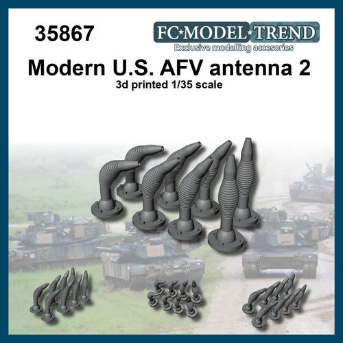 35867 Modern U.S. AFV antennas, set 2, 1/35 scale.
