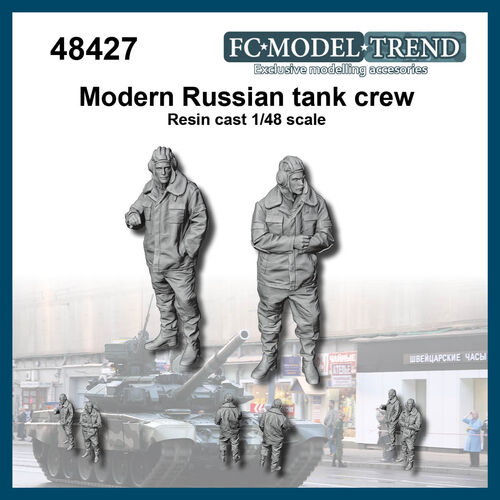 48427 Modern russian tank crew, 1/48 scale