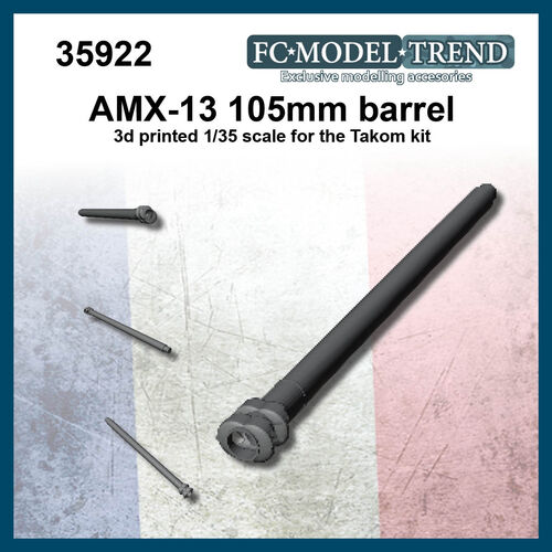 35922 105mm barrel for AMX-13, 1/35 scale
