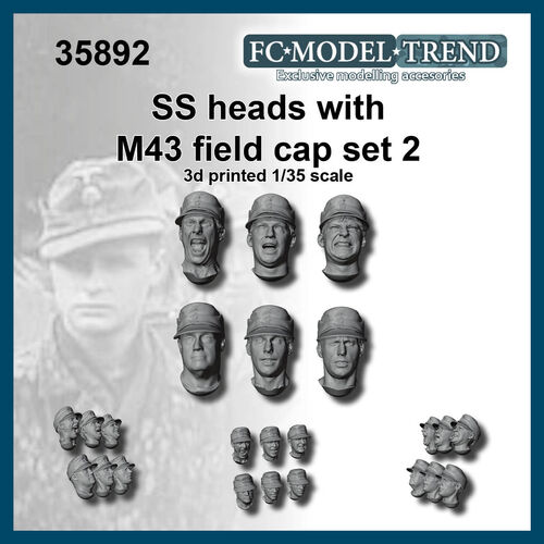 35892 SS heads with M-43 cap. 1/35 scale