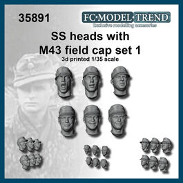 35891 SS heads with M-43 cap. Set 1, 1/35 scale