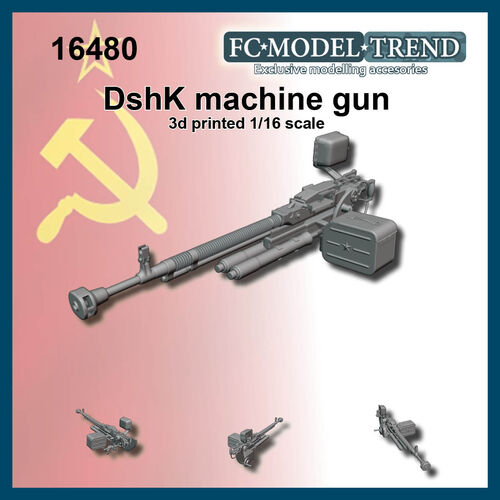 16480 Dshk heavy machine gun, 1/16 scale