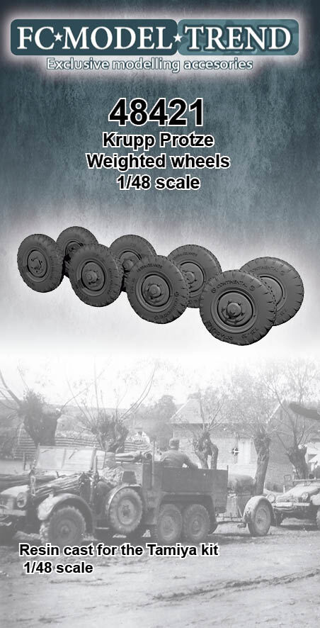48421 Krupp Protze, weighted wheels. 1/48 scale.