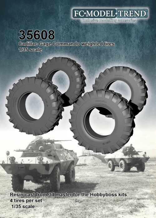 35608 M706 commando, ruedas con peso. Escala 1/35.