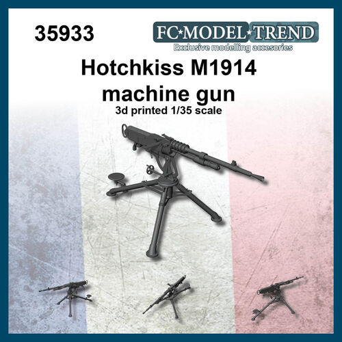 35933 Ametralladora Hotchkiss M1914. Escala 1/35.