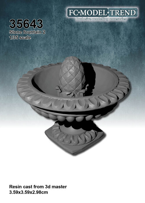 35643 Stone fountain, 1/35 scale.