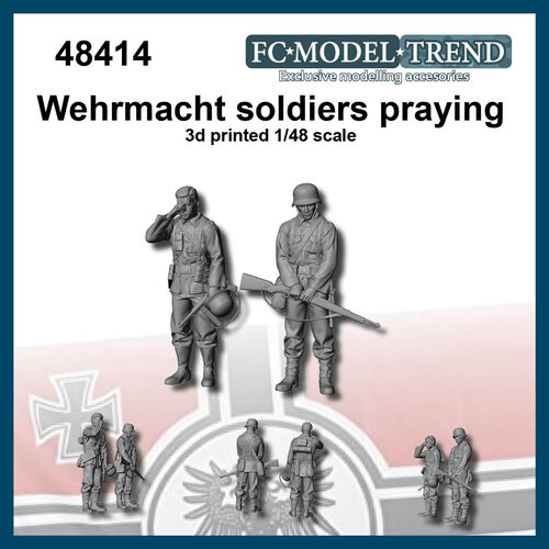 48414 German soldiers praying, 1/48 scale.