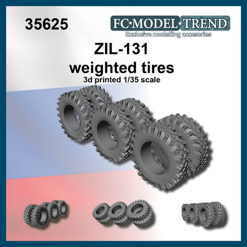 35625 ZIL-131 weighted tires, 1/35 scale.