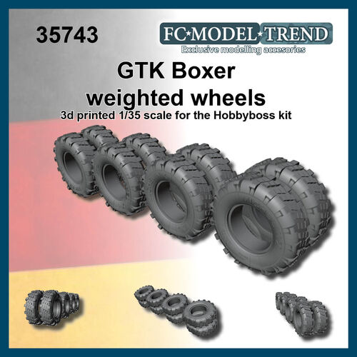 35743 GTK Boxer, weighte tires, 1/35 scale.