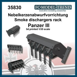 35830 Smoke discharger Nebelkerzenabwurfvorrichtung Panzer III, 1/35 scale.