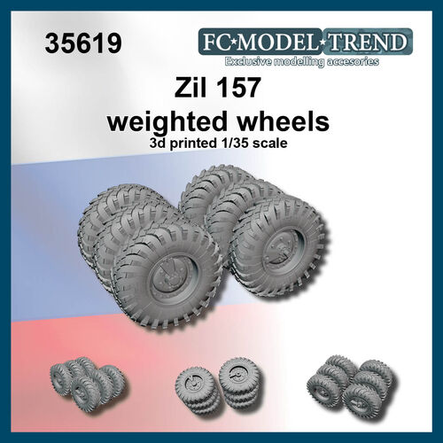 35619 Zil-157 weighted wheels, 1/35 scale.