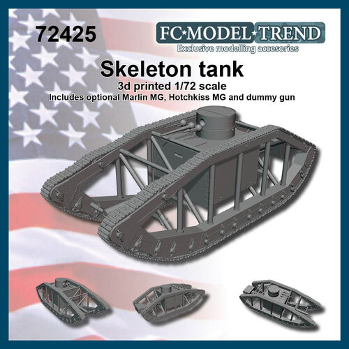 72425 Skeleton tank, 1/72 scale.