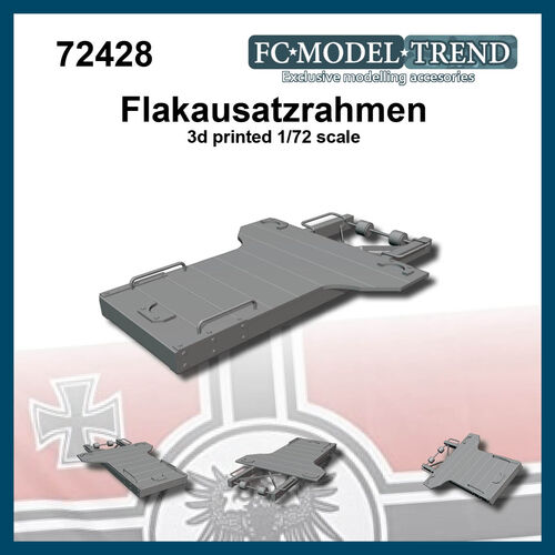 72428 Flakausatzrahmenm base para Flak 38 sobre Opel Blitz, escala 1/72.