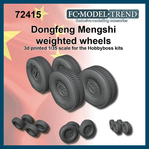 35902 Dongfeng weighted wheels, 1/35 scale.