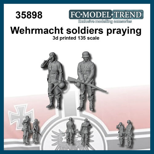 35898 Soldados alemanes rezando, escala 1/35.