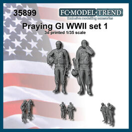 35899 US soldiers praying set 1, 1/35 scale.