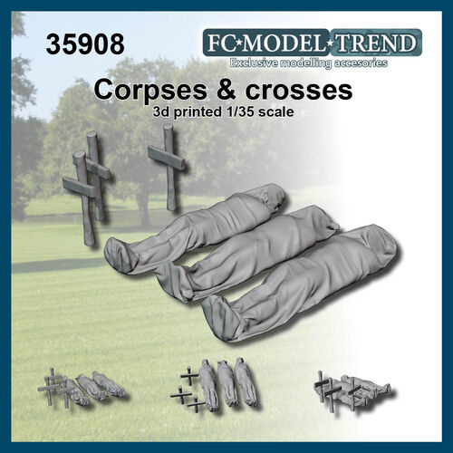 35908 Corpses and crosses, 1/35 scale.