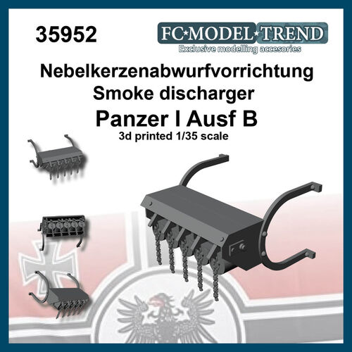 35952 Lanzahumos nebelkerzenabwurfvorrichtung Panzer I Ausf B, escala 1/35.