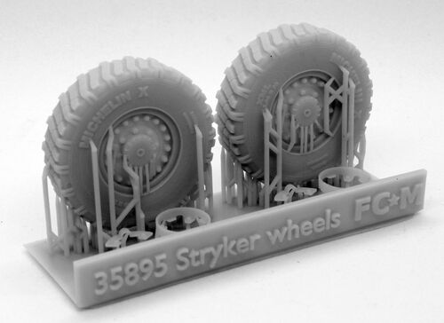 35895 Stryker IFV weighted wheels, 1/35 scale.