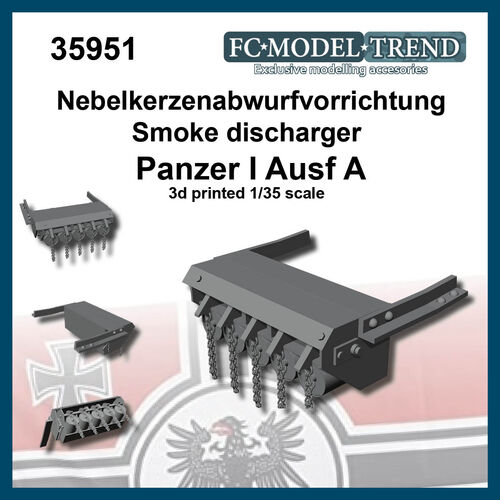 35951 nebelkerzenabwurfvorrichtung Panzer I Ausf A lanzahumos, escala 1/35