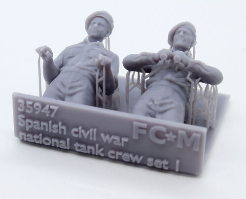 35947 Tripulacin de carro nacional, guerra civil espaola, set 1. Escala 1/35.