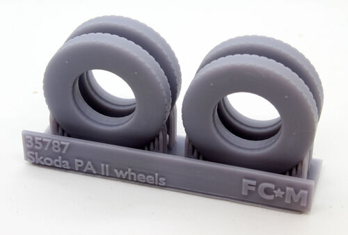 35787 Skoda PA II, weighted tires, 1/35 scale.