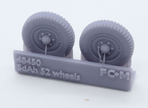 48450 Sd.AH 52 trailer, ruedas con peso, escala 1/48.