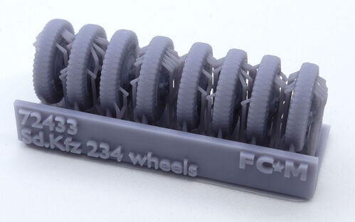 72433 Sdkfz 234 weighted wheels 1/72 scale.