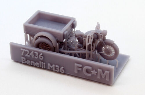 72436 Motocarro Benelli M36, 1/72 scale.