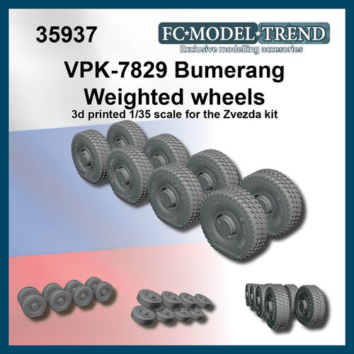 35937 VPK 7829 Bumerang, ruedas con peso, escala 1/35.