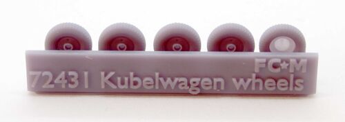 72431 Kubelwagen, weighted wheels, 1/72 scale.