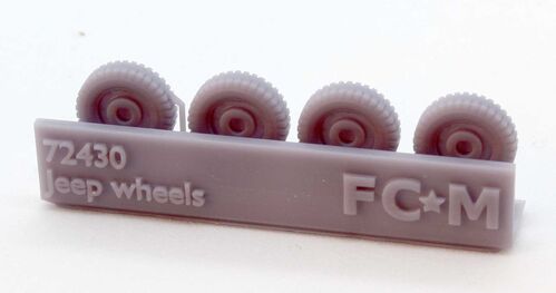 72430 Jeep, weighted wheels, 1/72 scale.