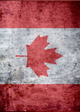 35377 Canada self adhesive grunge base 26x19cm