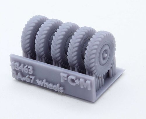 48463 GAZ-76 & BA 64 weighted wheels, 1/48 scale.