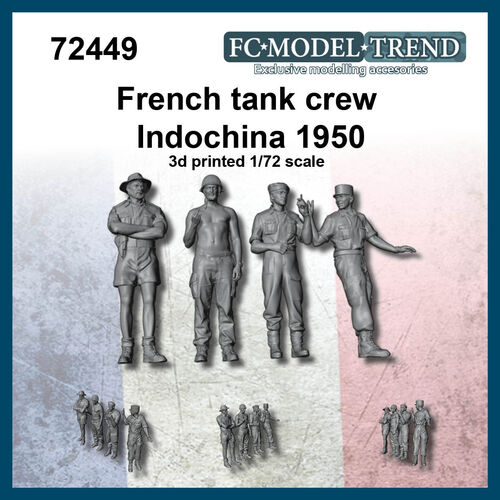 72449 French tank crew, Indochina 1950. 1/72 scale.