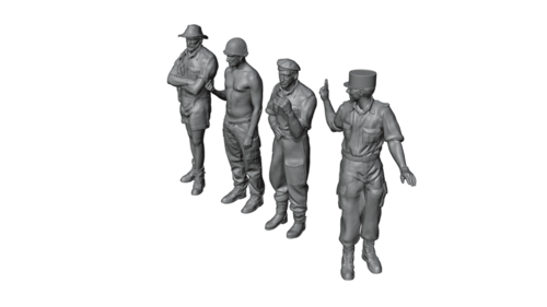 48465 French tank crew, Indochina 1950. 1/48 scale.