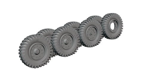 35972 Leyland Retriever early, weighted wheels. 1/35 scale.