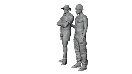 35978 French tank crew, Indochina 1959 set 1, 1/35 scale.